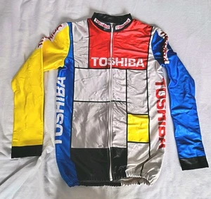 Vintage Toshiba Winter Cycling Jacket  Ex.  - Picture 1 of 7
