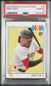 2022 Topps Brooklyn Collection Oneil Cruz #33 Rookie RC PSA 10 Pirates - Picture 1 of 2