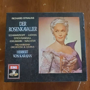 Strauss: Der Rosenkavalier/Karajan & Schwarzkopf 1987 EMI 3CD Box Set W Germany - Picture 1 of 6
