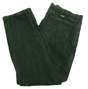 Pantalones de mezclilla RUSTLER para hombre (talla 40x30) negros 100 % algodón 4 bolsillos cremallera mosca - Imagen 1 de 4