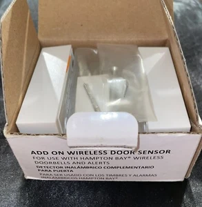 Hampton Bay Add On Wireless Door Sensor For Doorbells & Alerts HB-7769-02 NEW 2 - Picture 1 of 7
