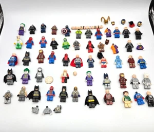 LEGO DC Marvel Comics Super Heroes Avengers Iron Man Deadpool Minifigure Lot x41 - Picture 1 of 6
