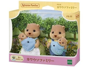 Sylvanian Families FS-32 Otter Family Set Calico Critters PVC Puppe EPOCHE - Bild 1 von 11