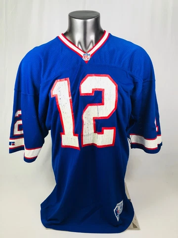 JIM KELLY BUFFALO BILLS VINTAGE 1990'S RUSSELL ATHLETIC JERSEY ADULT 48 Cover