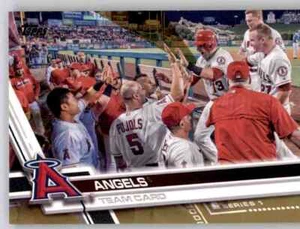2017 Topps Series 1 Gold Foil Team Card #d /2017 Parallel Angels #169 - Picture 1 of 2