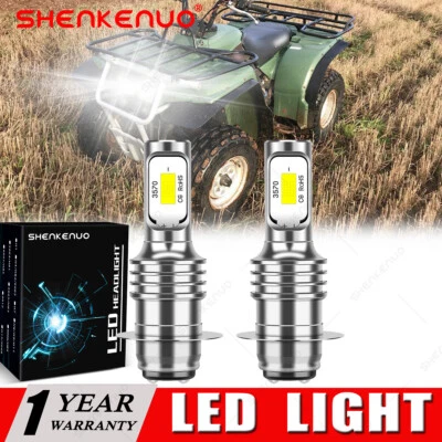 2 bombillas LED brillantes para Yamaha ATV 1993 TIMBERWOLF YFB250E_MN Faro: EE. UU. Foto 1 de 4