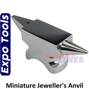 ANVIL JEWELLERS Miniature Flat Horn Chromed Shaping Hammering tool Expo 70100 - Picture 1 of 2