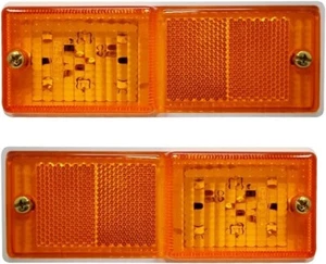 LED Side Marker Lamp Set with Reflex Reflector 9 LEDs for Truck and Trailers - Bild 1 von 6