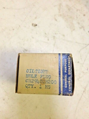 GE Control Cr2940Uh200 Oiltight Hole Plug - Image 1 of 3
