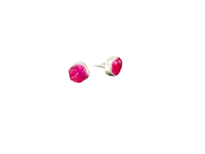 Moda Positano Gioielli - Collezione Zaffiro - Orecchini Ag925 e Rubino - Immagine 1 di 4