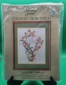 New Something Special Cross stitch kit "i am the Light" John 8:12 picture 14x18" - Picture 1 of 4