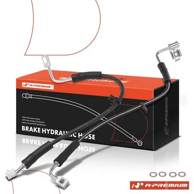 Manguera hidráulica de freno delantera izquierda y derecha A-Premium para Jeep Wrangler JK 2008 2009 2010 Foto 1 de 4