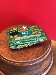 Vintage M-51 JAPAN BLECH LITHO KLEINER REIBUNGSTANK - Bild 1 von 8