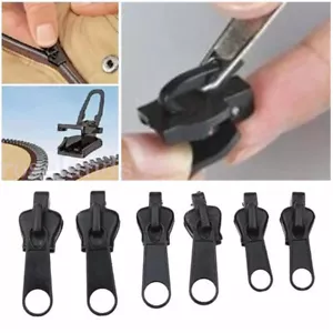6Pcs Universal Instant Fix A Zipper Repair Replacement Zip Sewing Kit DIY Rescue - Picture 1 of 9