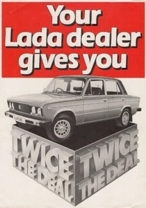Lada 'Twice The Deal' Finance Offer 1981 UK Market Single Sheet Sales Brochure - Picture 1 of 1