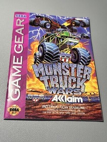 Monster Truck Wars - Sega Game Gear GameGear - Instruction Manual Booklet