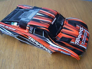 For Traxxas 1/10 Slash Orange Black White Body & Clipless Mounts 4wd 2wd 4x4 VXL - Picture 1 of 7