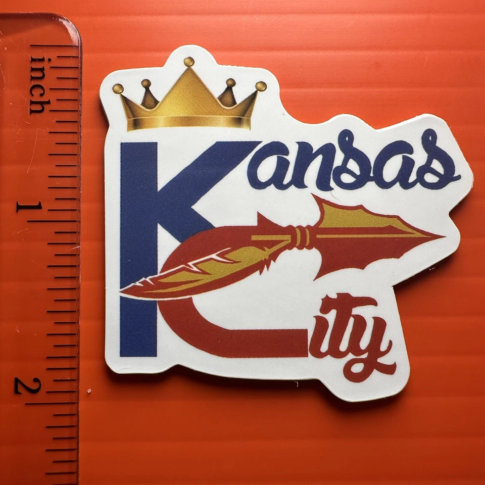 Kansas City Chiefs Sticker NFL Football - Image 1 of 1