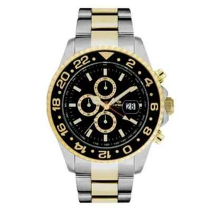 LORENZ Mod. gmt LZ 30182DD chrono oro e argento - Foto 1 di 1