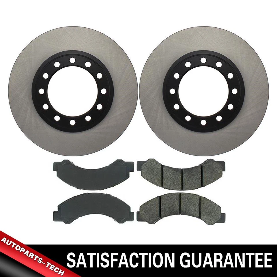 Комплект передних тормозных колодок тормозной ротор для 2012 2013 2014 2015 2016 2017 Isuzu NPR - Изображение 1 из 4