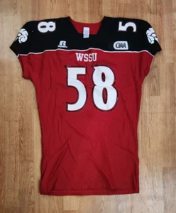 Camiseta de fútbol americano Winston-Salem State Rams auténtica usada en juegos #58 XL WSSU Rams - Imagen 1 de 5