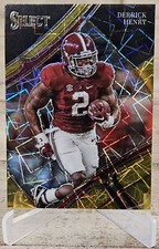 Derrick Henry 2023 Panini Select Draft Picks #143 Gold Lazer Prizm Titans 