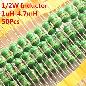50Pcs 0410 1uH to 1mH to 4.7mH Axial Color Wheel Inductor 10 4.7 470 Inductance - Picture 1 of 3