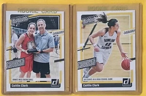 2 CARD LOT - 2024 PANINI - CAITLIN CLARK COLLECTION - HIGHLIGHTS #H3, #H4 - MINT - Picture 1 of 1