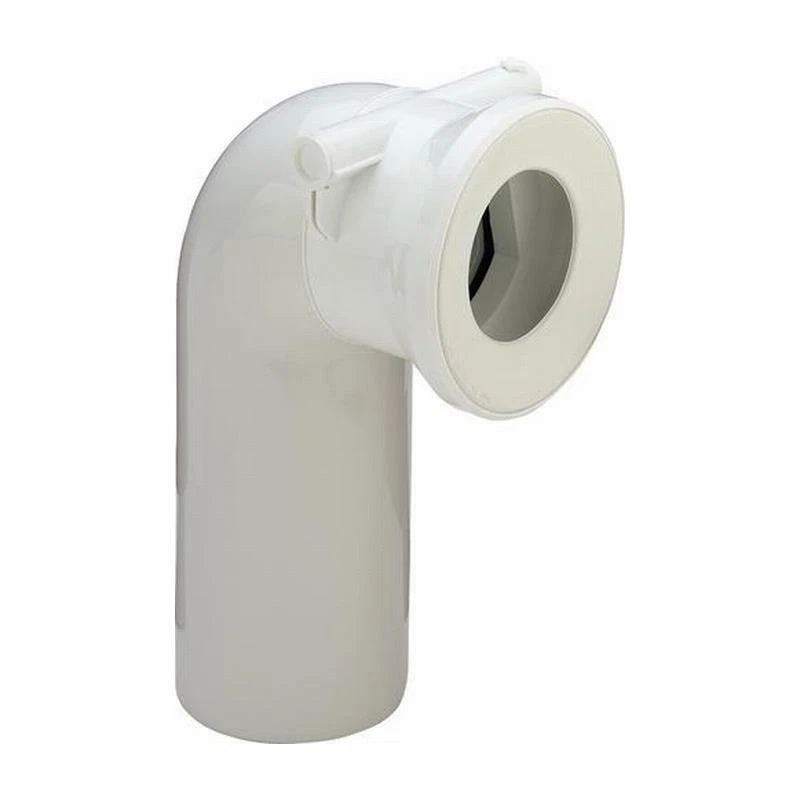 Viega WC Anschlussbogen mit Rückstauklappe DN100 90 Grad weiß Nr. 3811.5 138882 - Bild 1 von 3