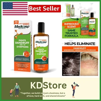 Champú avanzado anticaspa alquitrán de hulla - trata la dermatitis seborreica - 6 oz Foto 1 de 4