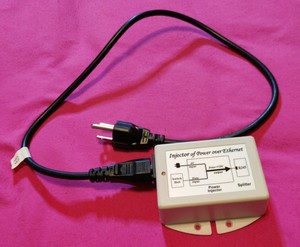 Injector Of Power Over Ethernet Splitter With Cord