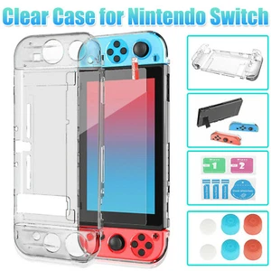 Clear Protective Hard Case Anti-Scratch Shell Cover for Nintendo Switch Console - Picture 1 of 10