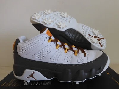 Nike Air Jordan 9 G Golf Nrg U24 Blanco-Dorado Universitario Para Hombres Talla 6.5 [FN6931-100] Foto 1 de 4