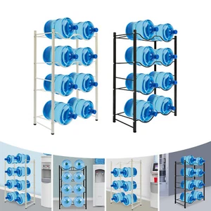 5 Gallon Water Jug Holder Water Bottle Storage Rack 4 Tiers for 8 Jug Heavy Duty - Picture 1 of 48