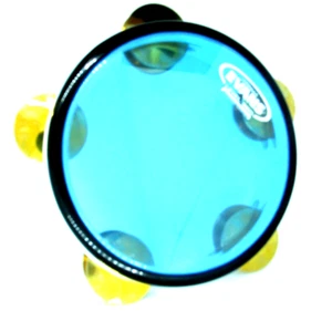 Riq Tef Tambourine  Marine W /   Cymbals vc1 - Picture 1 of 6