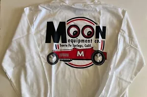 Moon Equipped Roadster (166) Long sleeve White T-Shirt 100%Cotton Street Rod - Picture 1 of 2