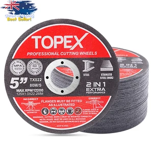 Cutting Wheels Discs 50-Piece 125mm 5" Steel INOX Ultra Thin Metal Cut Off - Picture 1 of 12