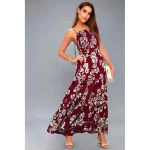 FREE PEOPLE Intimately NWT $128 Garden Party Smock Floral Maxi Dress Size Small - Picture 1 of 8