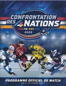 2025 NHL 4 Nations Face Off Program - In Stock - New Unread Bilingual - Picture 1 of 2