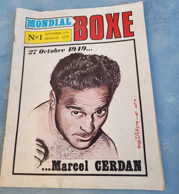Magazine Mondial BOXE N°1 novembre 1979 Marcel CERDAN - Photo 1/4