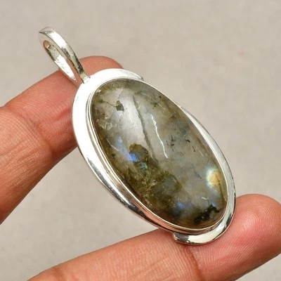 Ciondolo gioiello fatto a mano in argento sterling 925 con pietra preziosa... - Immagine 1 di 4