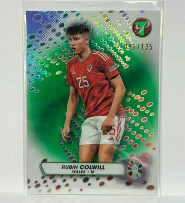 2023-24 Topps Pristine UEFA Euro 2024 #197 RUBIN COLWILL Wales Green /125 - Image 1 of 2