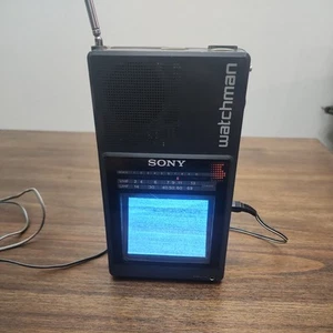 Vintage Sony Watchman Black Color 1987 FD-42A Works Great - Picture 1 of 9