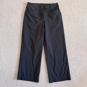 Lululemon Pants Womens 28 Swift Mid-Rise Wide-Leg Pant Black Zip Button - Picture 1 of 10