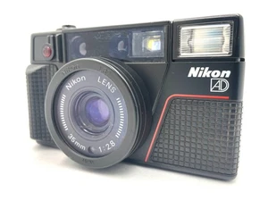 【MINT】Nikon L35 AD2 Point & Shoot 35mm Black Film Camera From Japan - Picture 1 of 12