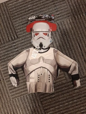 Star Wars Kids 2 Piece Halloween Stormtrooper Costume One Size Small Or Toddler - Image 1 of 4
