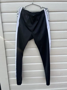 Pantalones deportivos vintage CHAMPION USA Side Poppers para hombre negros años 90 cónicos 2XL XXL - Imagen 1 de 4