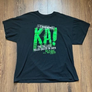 ‘I conquered Ka!’ Rare VHTF OOP Kingda Ka Shirt 2XL - Picture 1 of 8