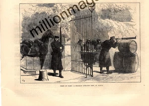 1870 Illustrated London News Franco-Prussian War - Look-out post at St. Cloud - Picture 1 of 1