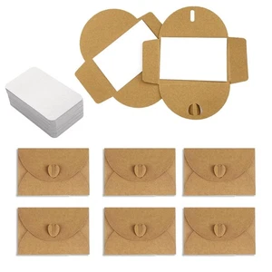 25pcs Kraft Paper Love Buckle Envelopes for DIY Thank You Cards - Picture 1 of 7